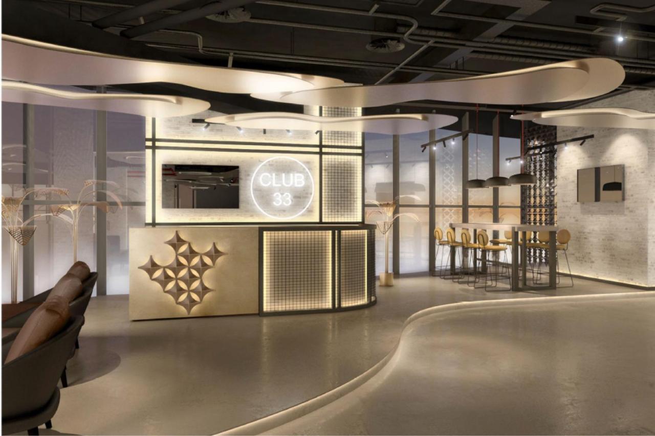 Hotel Element By Westin West Bay Doha Exterior foto The lounge at the airport